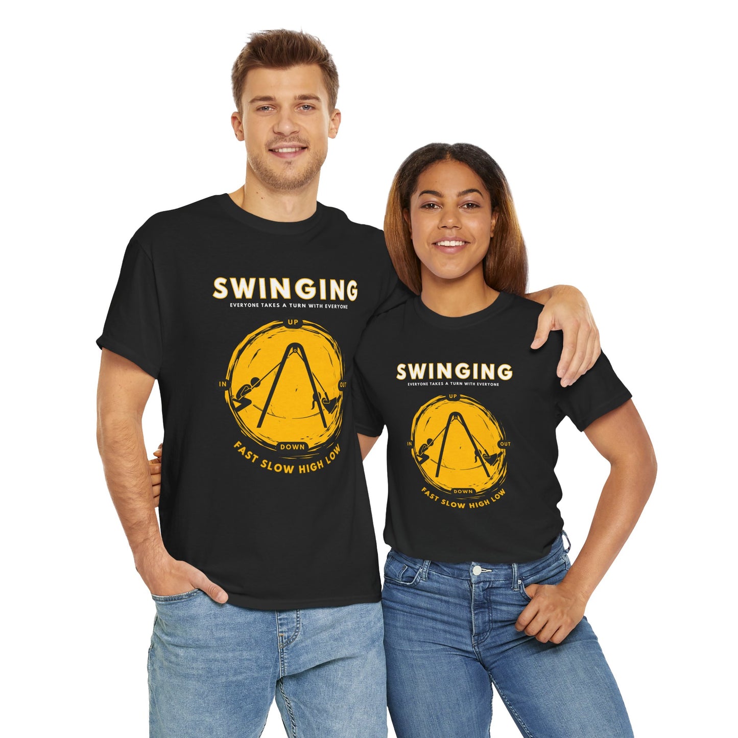 Swinging (White Text Heading)
