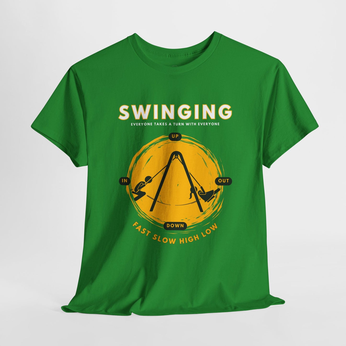 Swinging (White Text Heading)
