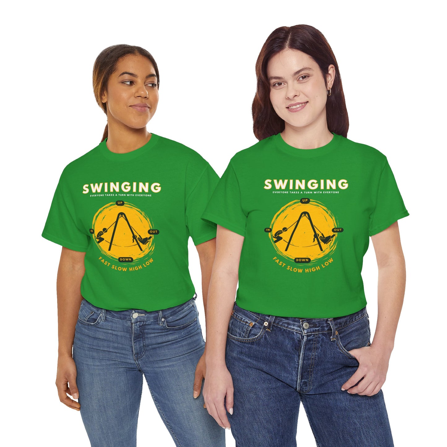 Swinging (White Text Heading)