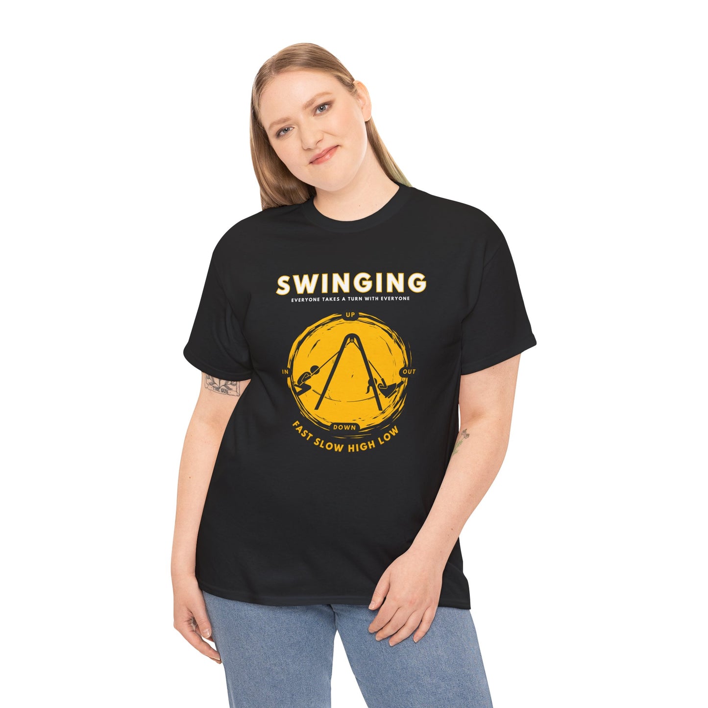 Swinging (White Text Heading)