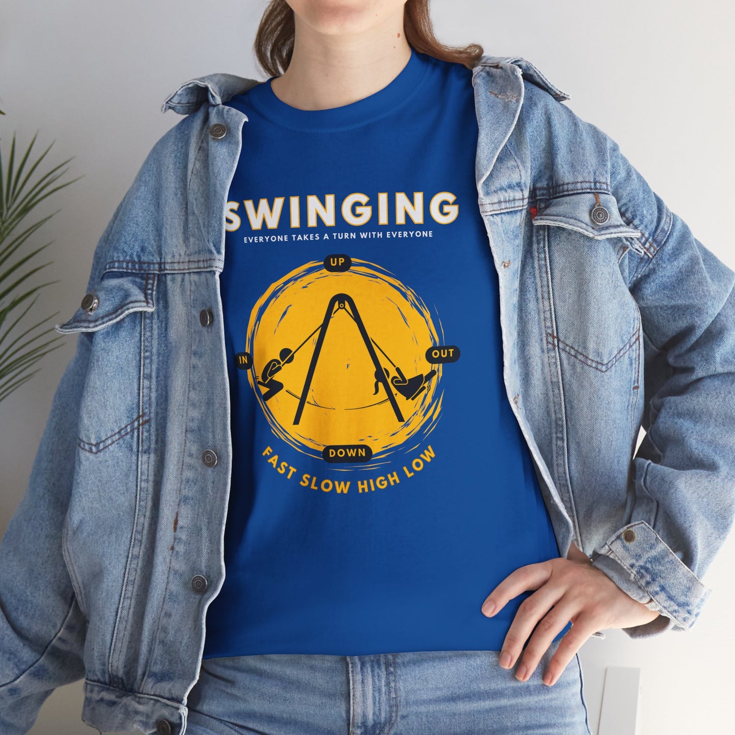 Swinging (White Text Heading)