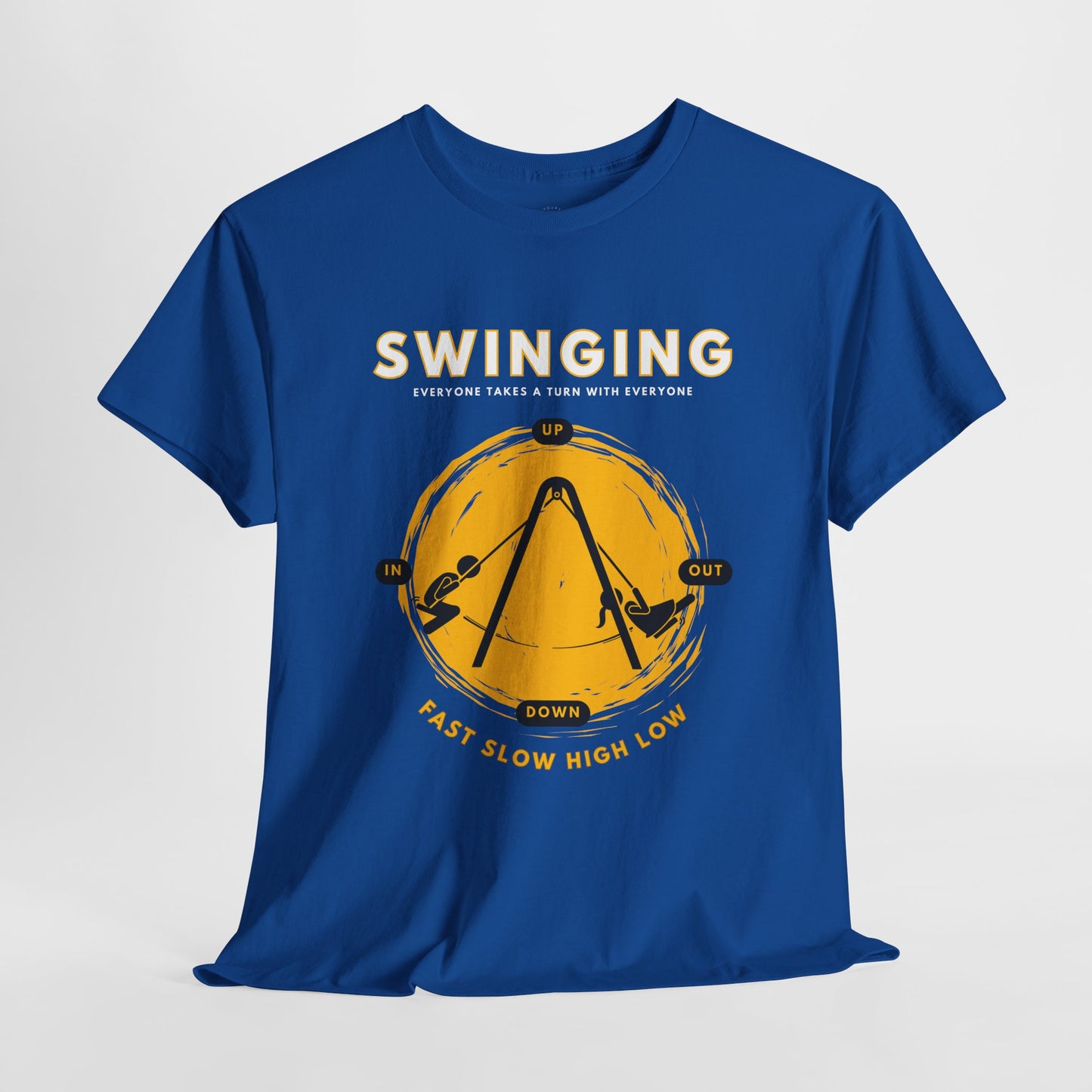 Swinging (White Text Heading)