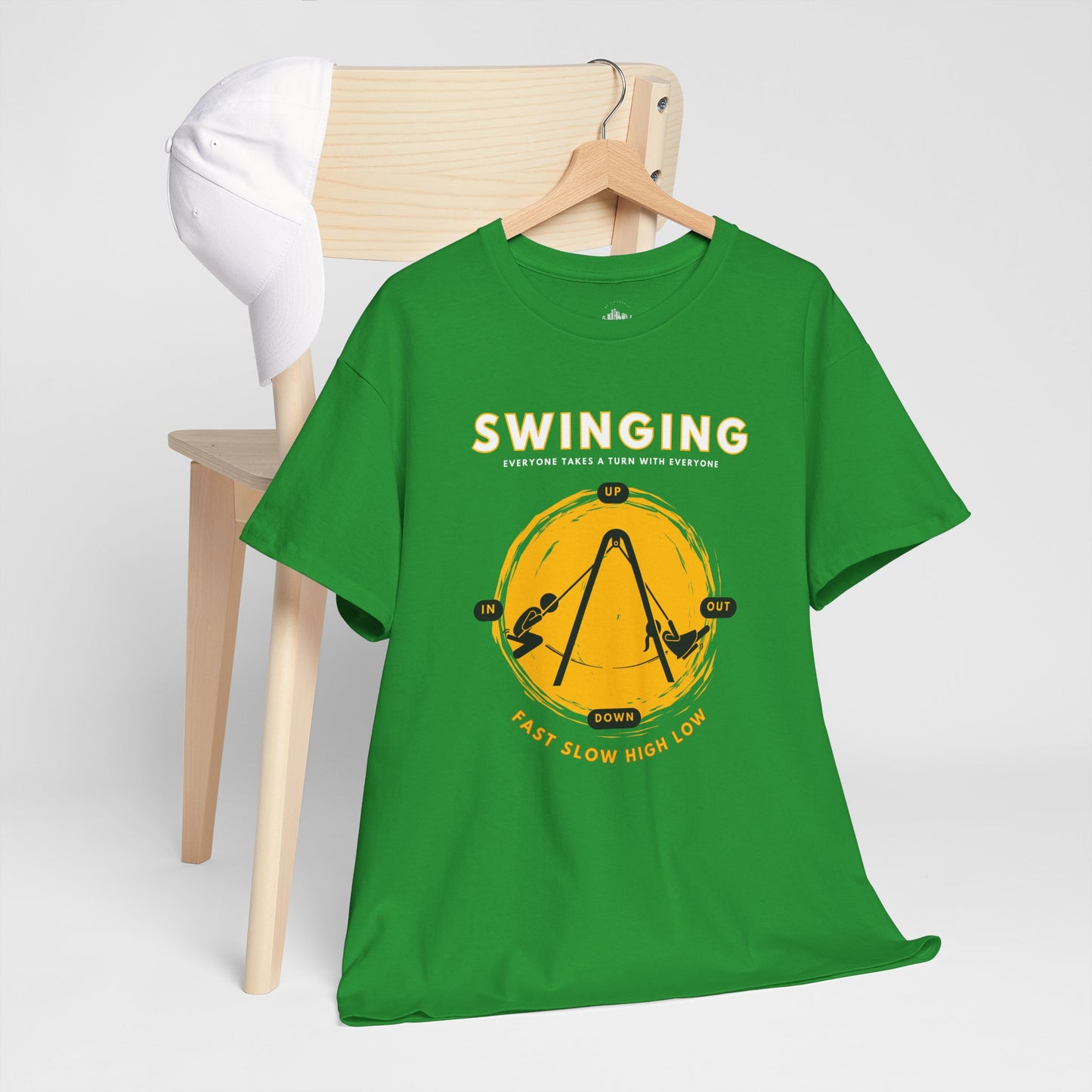 Swinging (White Text Heading)