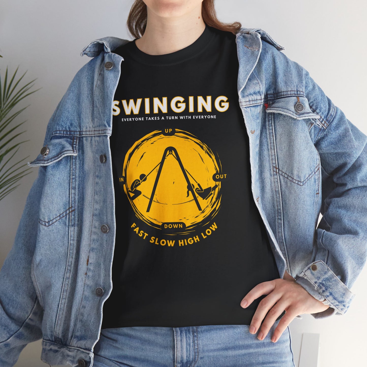 Swinging (White Text Heading)