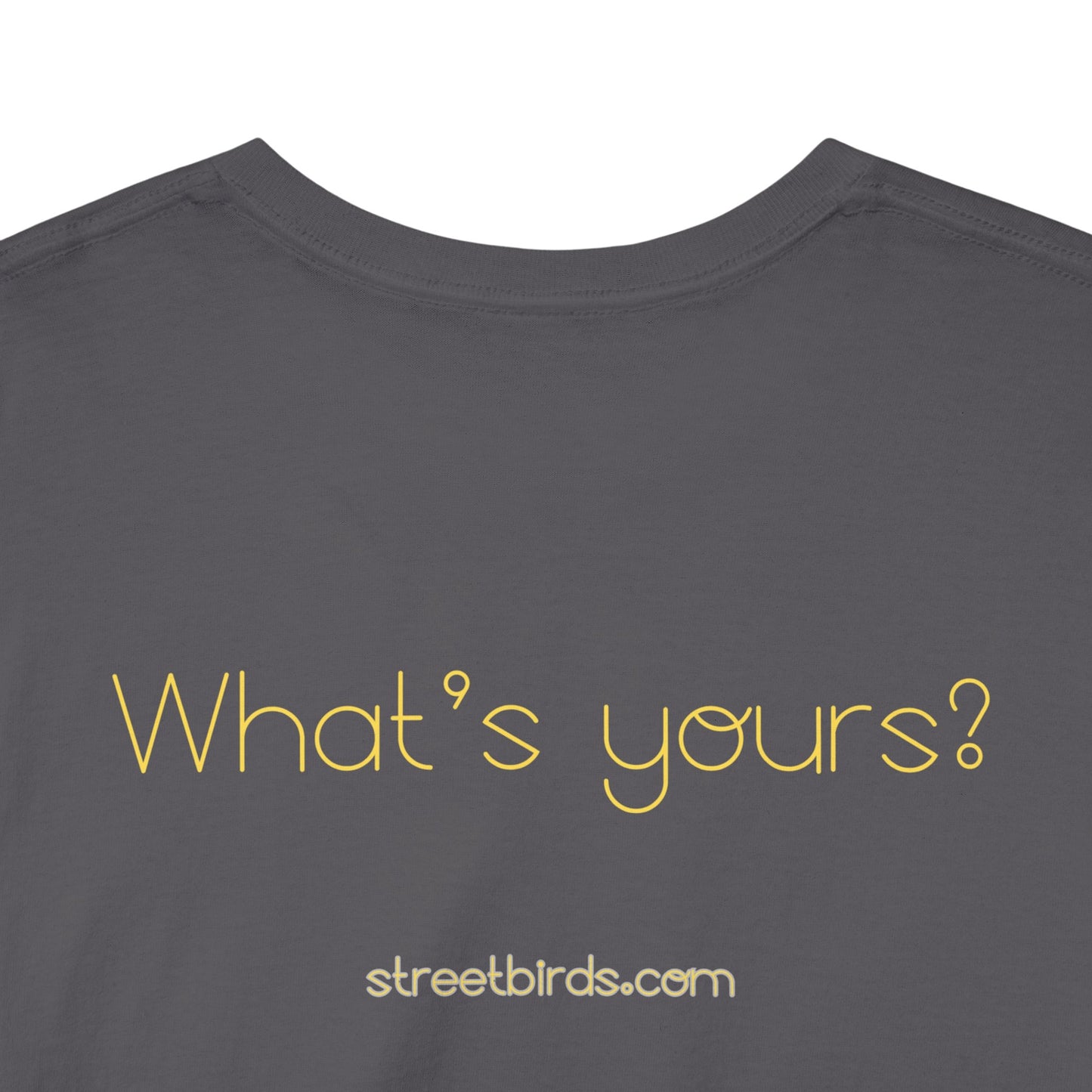 What's your price? (Yellow Text)