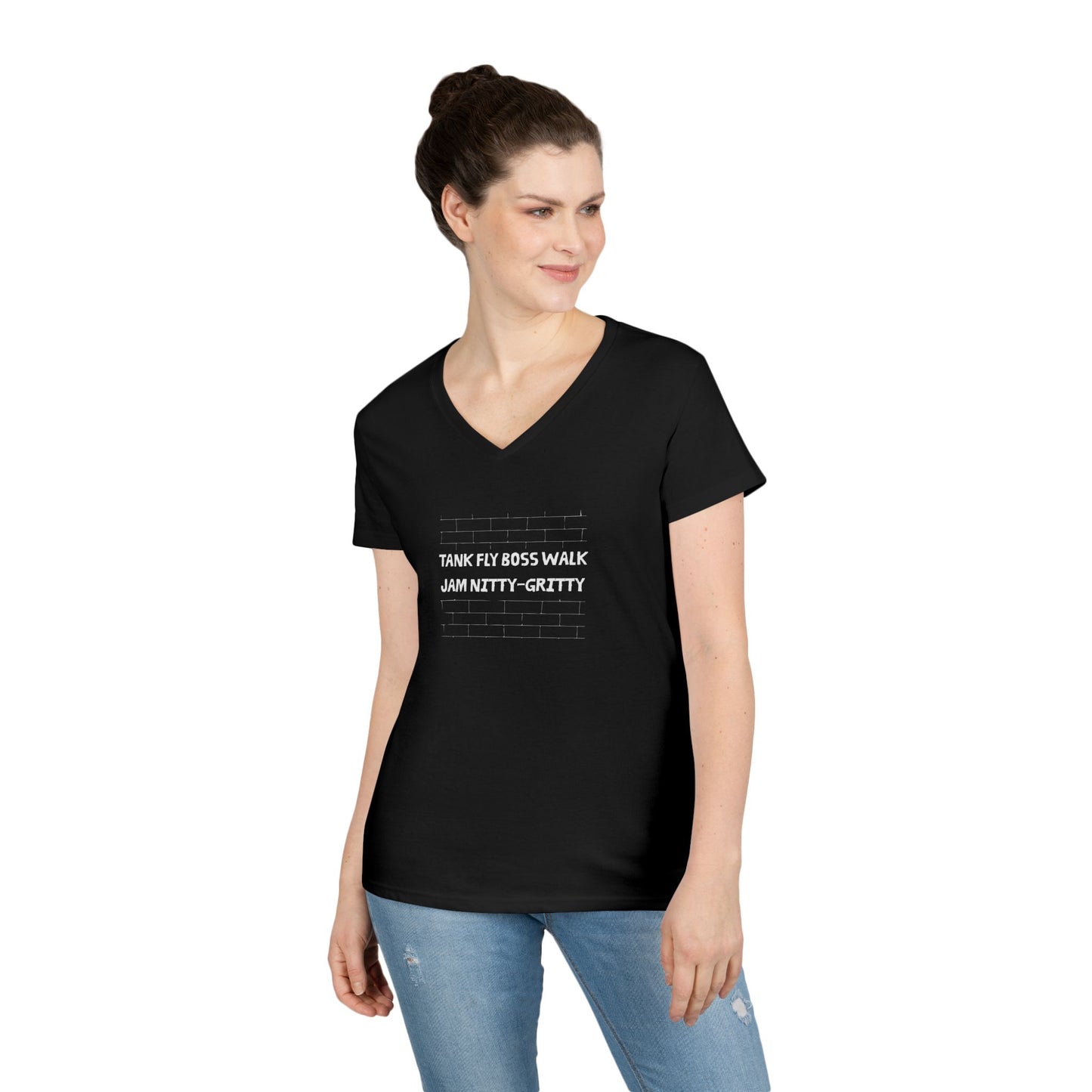 Nitty Gritty (Dark) | V-Neck T-Shirt