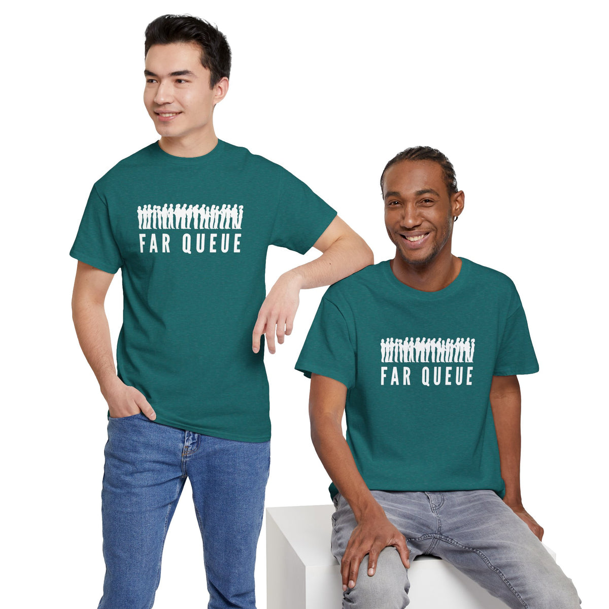 Far Queue (White Text)