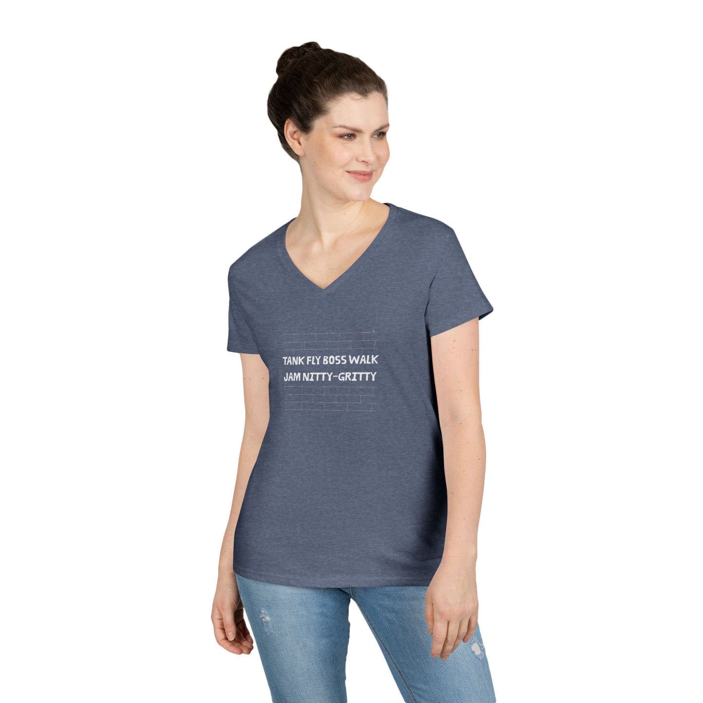 Nitty Gritty (Dark) | V-Neck T-Shirt