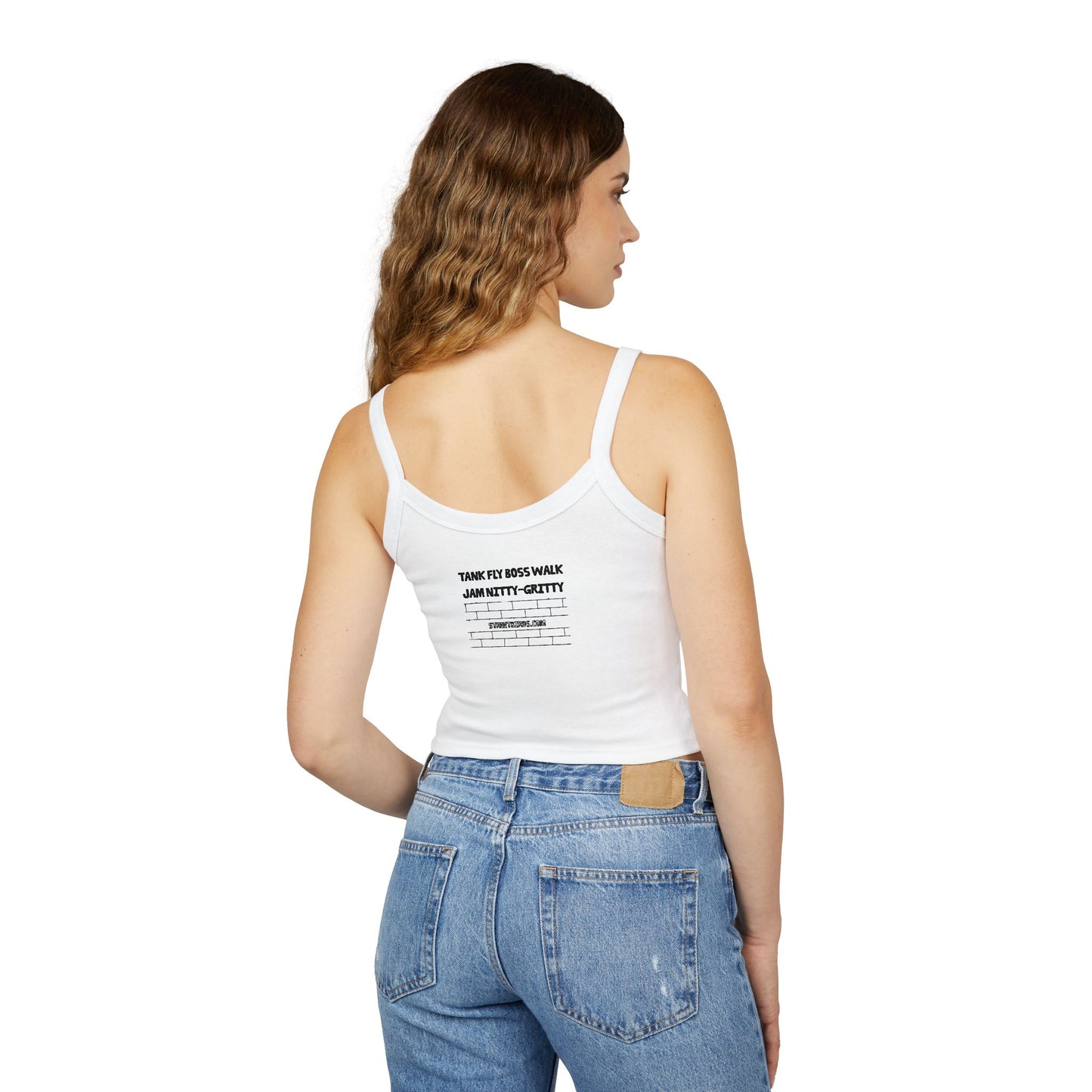 Nitty Gritty (White) | Spaghetti Strap Tank Top