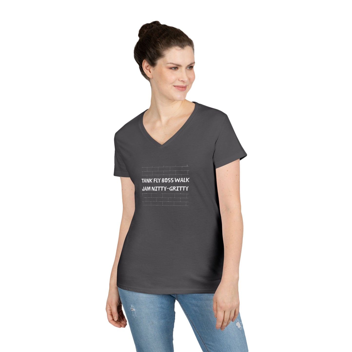 Nitty Gritty (Dark) | V-Neck T-Shirt